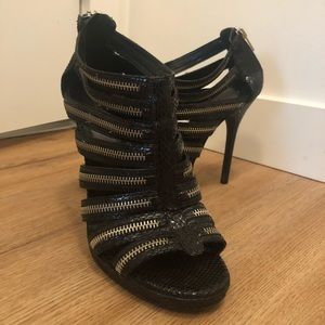 Aldo cool zipper heels